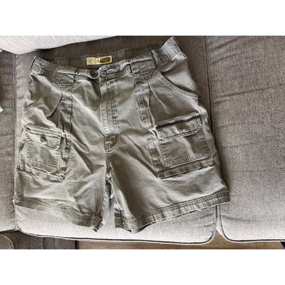 Cabela's 7 Pocket Hiker Cargo Shorts Mens 40 Gray Outdoor Hiking Fishing Dad